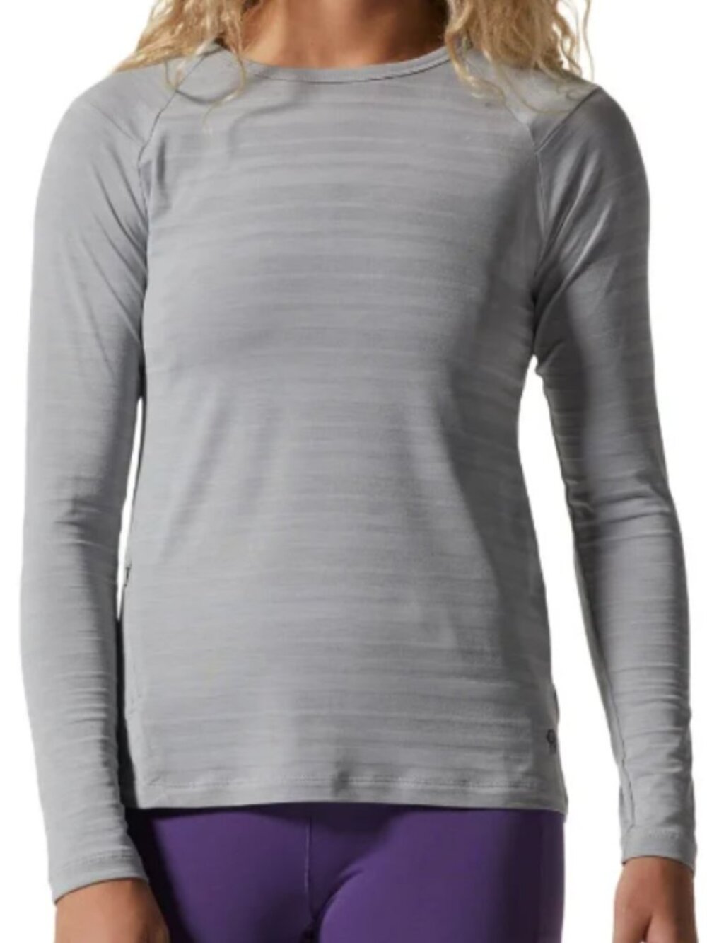 Mountain Hardwear – Mighty Strip Long Sleeve Tee in Glacier - Size Extra Large